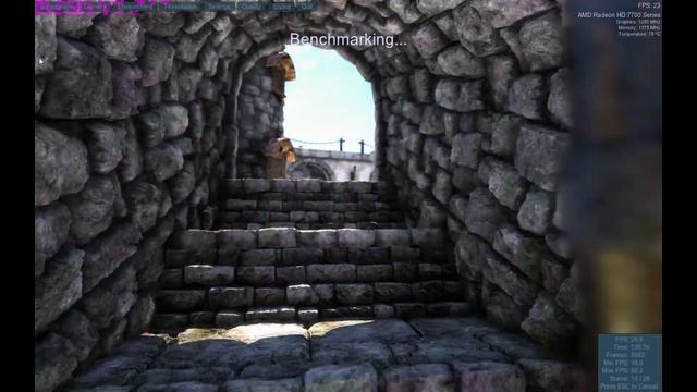 Heaven Benchmark 4 0 Radeon HD 7770 2GB Performance Test смотреть онлайн