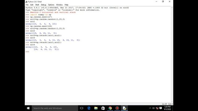 Array Joining in Numpy || Horizontal and Vertical Stack in Numpy || Class 12th IP Preeti Arora Book смотреть онлайн