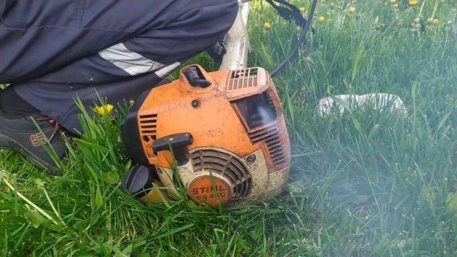✅Stihl FS 450 - Cold Start - Grass Cutter смотреть онлайн