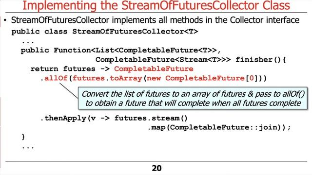 The Java CompletableFuture ImageStreamGang Case Study: StreamOfFuturesCollector смотреть онлайн