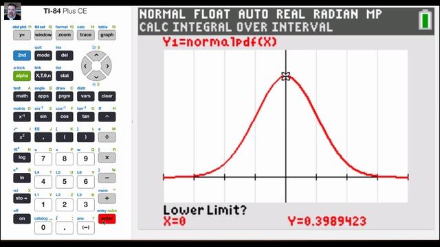 TI 84 CE Tutorial 39 Graphing Normal Distributions and Calculating Probabilities Based on Z Scores смотреть онлайн