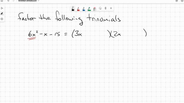 Factor six x squared minus x minus fifteen смотреть онлайн