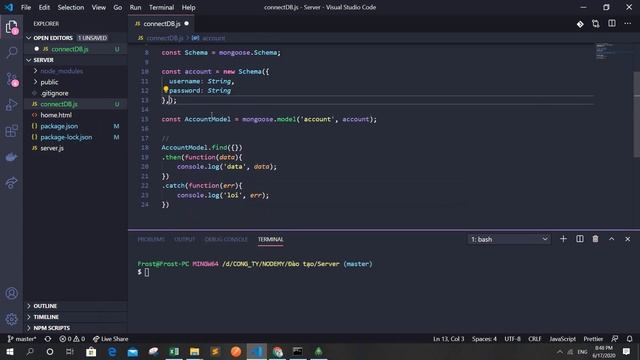 [MongoDB] | Bài 3: sử dụng thư viện mongoose tương tác mongoDB | Nodemy смотреть онлайн