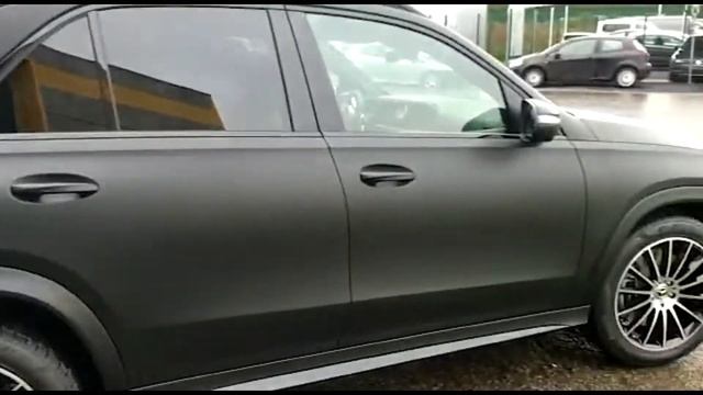 Mercedes-Benz GLE - Matte Black Car Wrapping смотреть онлайн