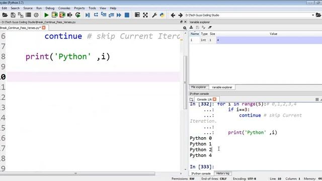 #24 Python Tutorial for Beginners | Break Vs. Continue Vs. Pass in Python смотреть онлайн