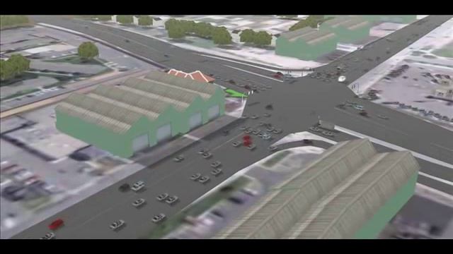 Continuous Flow Intersection Utah - Quadstone Paramics Animation смотреть онлайн