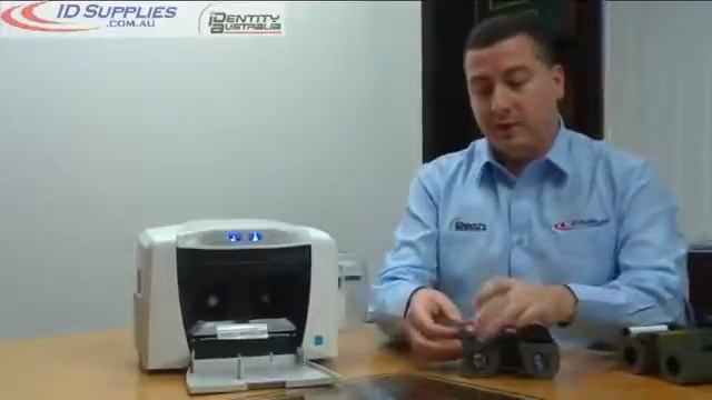 How to replace the ribbon in the Fargo C50 card printer