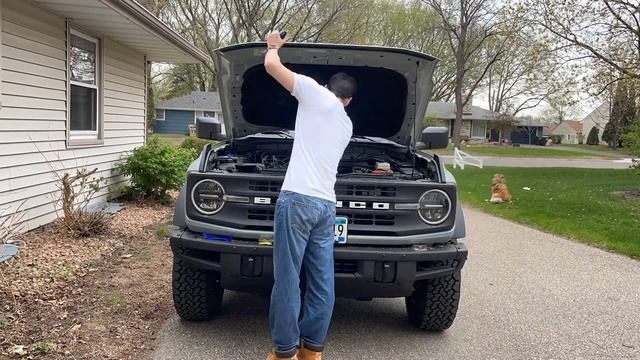 Ford Bronco OEM hood liner install смотреть онлайн
