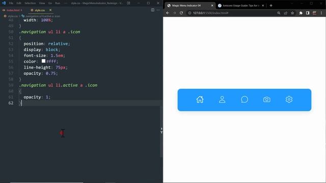 Magic Navigation Menu Indicator using Html CSS & Javascript | Curve Outside Effects 04 смотреть онлайн