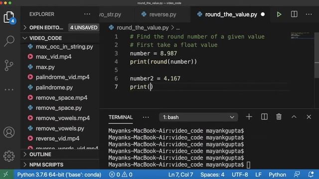 Code 23: How to round a number in python | round() function in python | 365 days of Code смотреть онлайн