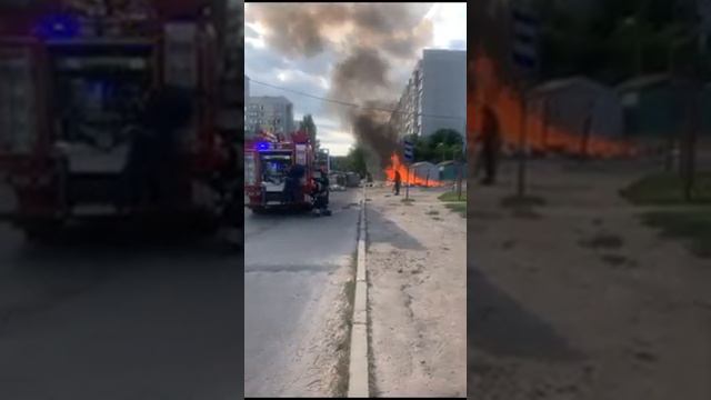 Работа пожарных в Черкассах! смотреть онлайн