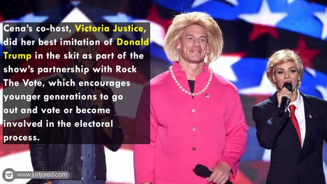 John Cena and Victoria Justice Spoof Hillary Clinton and Donald Trump смотреть онлайн