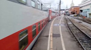 Поезд Москва – Йошкар-Ола отправляется. Наблюдение с конца