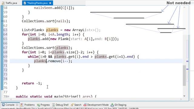 Codility Nailing Planks solution смотреть онлайн