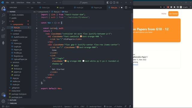 Protecting Routes Using Context & Firebase Auth | Building Full Stack Paper Sharing App pt. 4 смотреть онлайн