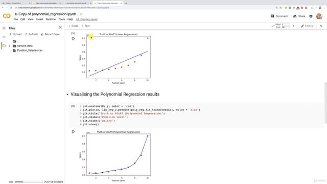 6.6 Polynomial Regression in Python Step 4 смотреть онлайн