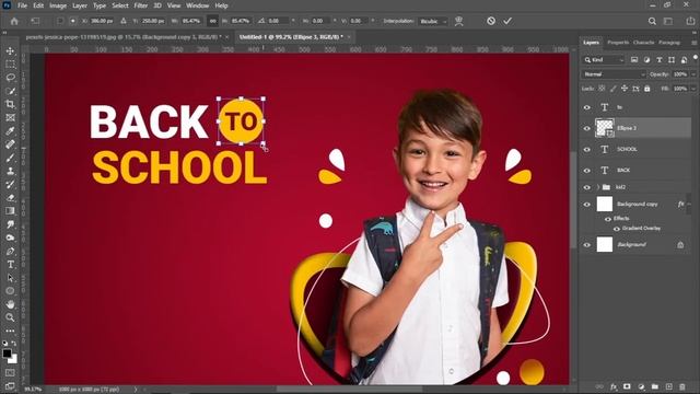 School Admission Complete Poster Design | Photoshop Tutorial смотреть онлайн