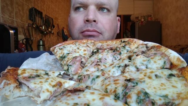 MUKBANG пицца Итальянская | ОБЖОР Жар Пицца Волгоград.