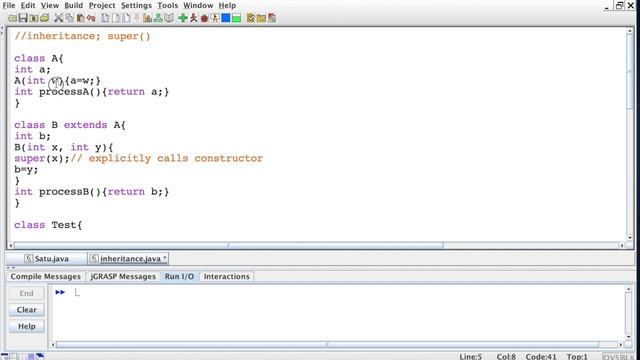 OOP Programming using Java - inheritance (subclass, superclass, super(), method overriding) смотреть онлайн