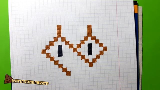 Как Рисовать Ворону по клеточкам? ? Рисунки по клеточкам с Котом Баюном. смотреть онлайн