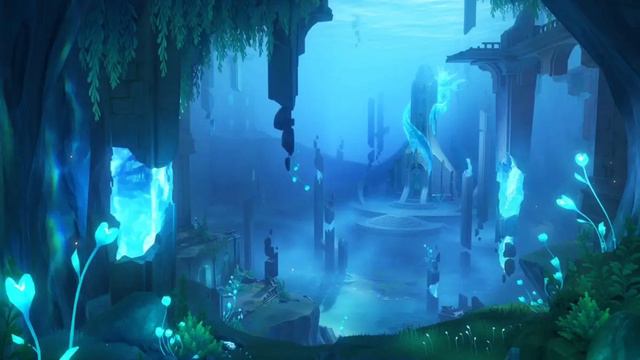 Genshin Impact| Fontaine uderwater theme song| #genshinimpact #fontaine смотреть онлайн