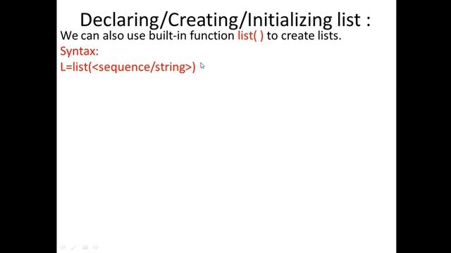 List Manipulation (Class XI) смотреть онлайн