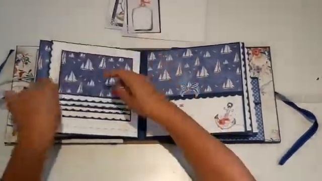 Álbum inspirado en el mar. En el que hemos utilizado papeles de mintai de la colección marina смотреть онлайн
