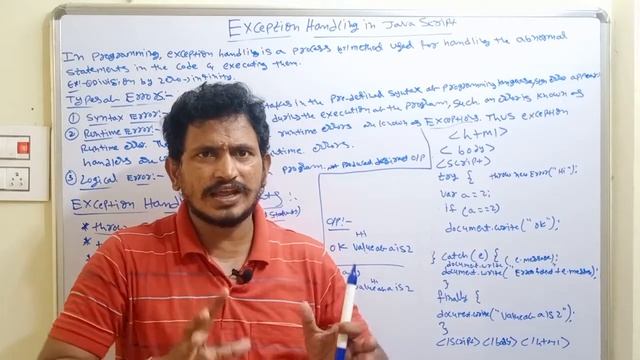 Exception Handling in Java Script || Web Technology in Telugu || By Mr Sivarao смотреть онлайн