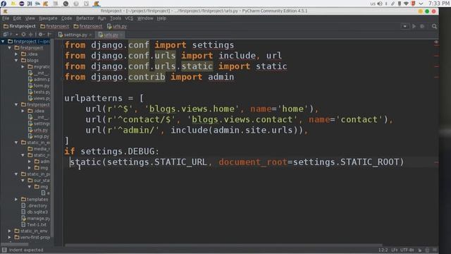 49 Python Web Django URL patterns نمط المستخدم للروابط الملفات الثابتة смотреть онлайн