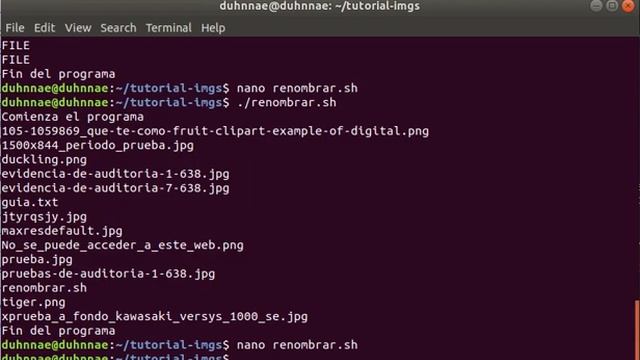 Tutorial de Bash - Renombrar archivos - Procesar imágenes - Parte 1 смотреть онлайн