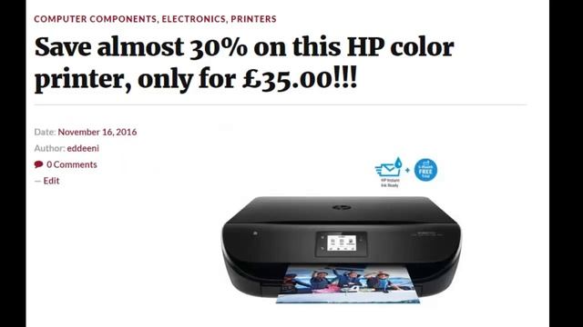 HP color printer, only for £35.00!!! смотреть онлайн