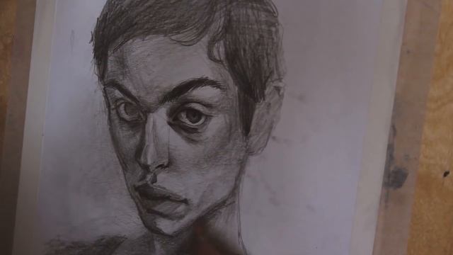 Как рисовать портреты | портрет модели Леры Абовой смотреть онлайн