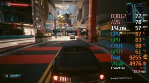 RX 7600 -- Ryzen 5 3600 -- Cyberpunk 2077 FPS Test