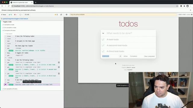 Learn Cypress + Cucumber Tutorial (12): Complete and un complete all todos смотреть онлайн