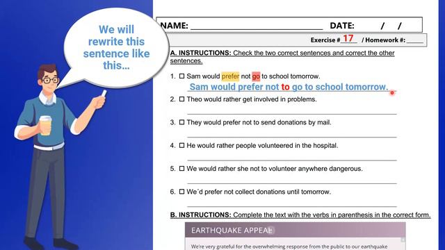 1P - Clases 13 - Would rather & Would prefer - Exercises 2 of 2 смотреть онлайн