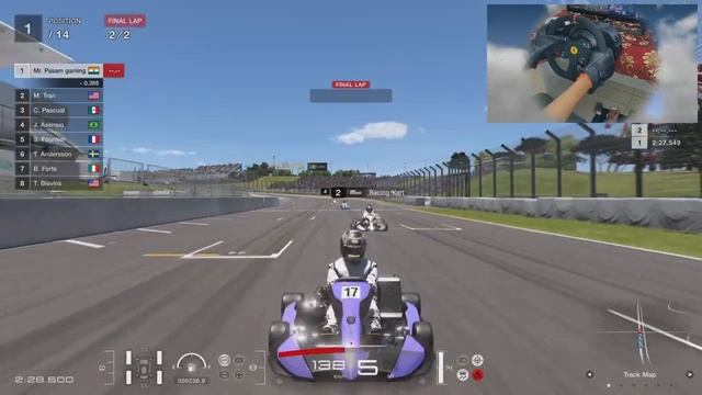 Go Cart racing in gran Turismo 7 || Go Cart || Thrustmaster T300 ferrari wheel || #MrpasamGaming | смотреть онлайн