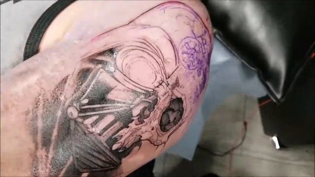 Darth Vader - TATTOO TIME LAPSE смотреть онлайн