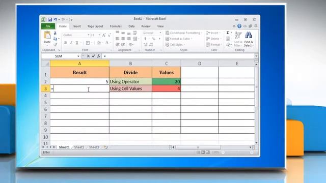 How to Divide in Excel 2010 смотреть онлайн