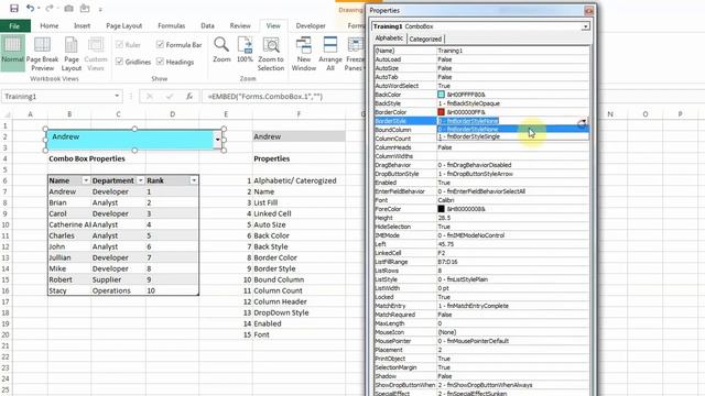 27. Combo Box Properties (Part 1) смотреть онлайн
