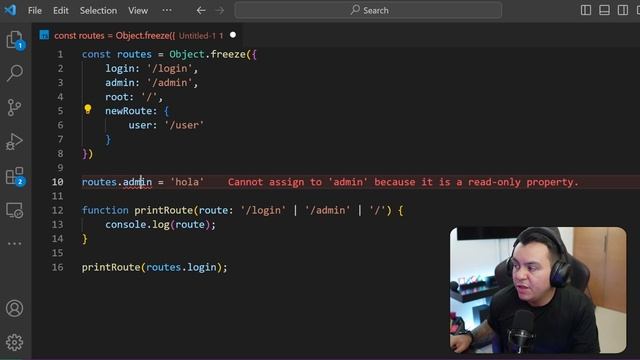 FREEZE vs AS CONST - TYPESCRIPT смотреть онлайн