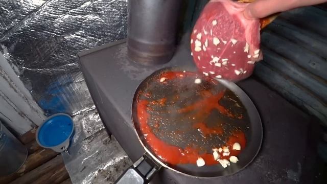 НОЧЁВКА В СКАЗОЧНОМ ДОМИКЕ. ПОЖАРИЛ СТЕЙК. КРАСОТА! смотреть онлайн