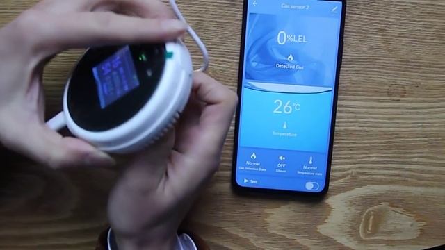 Датчик утечки газа Tuya смотреть онлайн