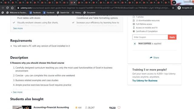 Udemy free Courses-How to get udemy any premium /paid courses for free | 100% free Course смотреть онлайн