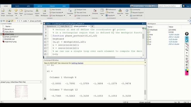 Plot in MATLAB Phase Portraits and State-Space Trajectories of Dynamical Systems смотреть онлайн