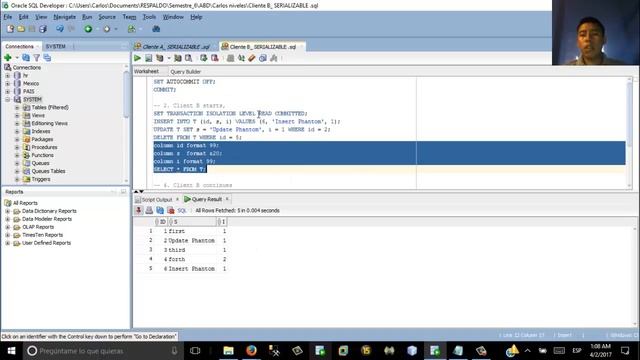 SERIALIZABLE Oracle 11g смотреть онлайн