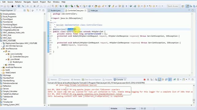 MVC Application using Java Servlet for beginner Part 1 смотреть онлайн
