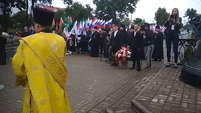 Церемония возложения венков к памятнику отселенным деревням смотреть онлайн
