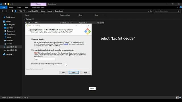 Git Installation on Windows | Install git on Windows 10 смотреть онлайн