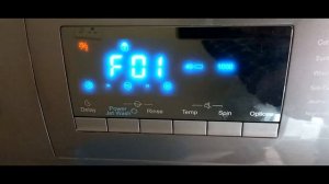 Washing Machine Hisense WFEH1014VJ error message F01