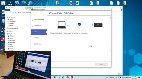 Installing Epson L120 Printer with and without the CD Driver II Download Driver for Epson L120 II